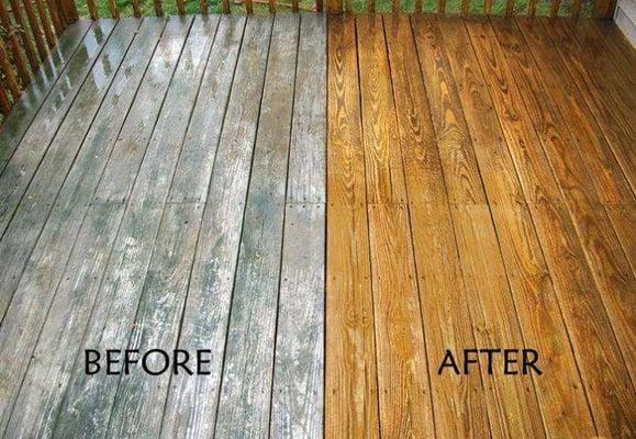 Deck restoration after 15 years of abuse.