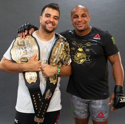 Leandro Vieira and the UFC Light Heavyweight and Heavyweight champion Daniel Comier