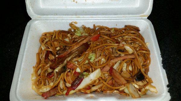 Pork lo mein.