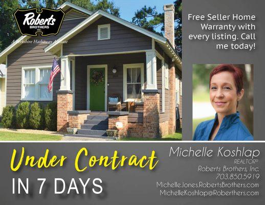 Schedule an appointment for a FREE Market Analysis. Also a FREE Sellers and buyers home warranty with every listing (up to $600 value).