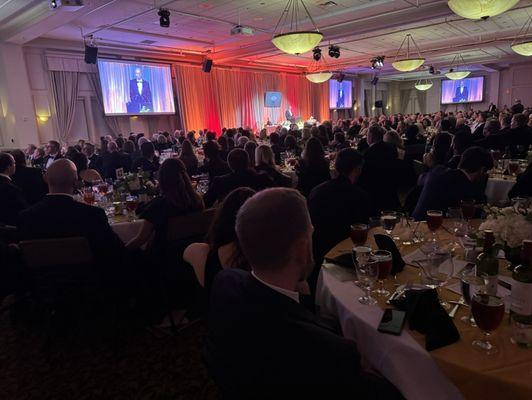 Crowd in ballroom