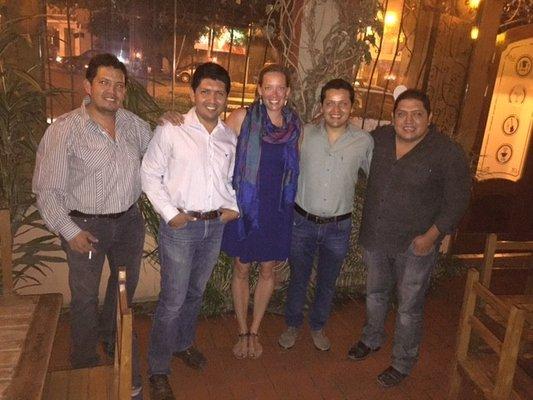 Meeting with customers in Bolivia