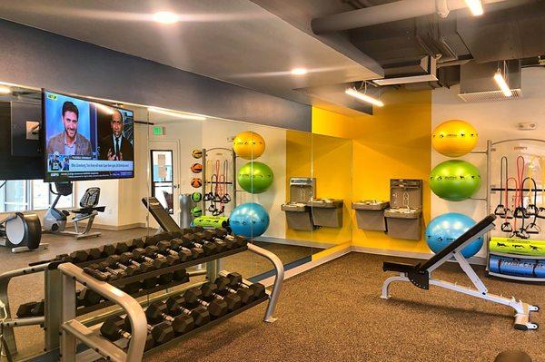 Fully equipped fitness center