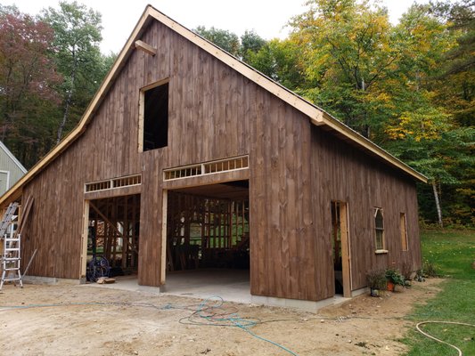 Local barn, rustic grade shiplap, customer finished.  well done.