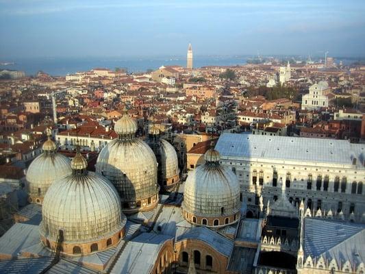 View from the Bell Tower in St. Mark's Square in Venice