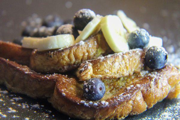 Blueberry Banana French Toast.