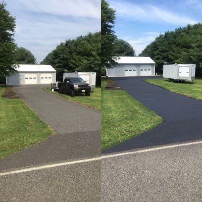 Residental Driveway Sealcoating