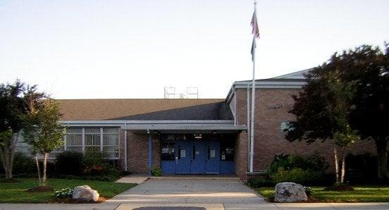 Our home at the Mary Peake Center, a real school building with a gym/cafeteria, large classrooms, and a nature trail.