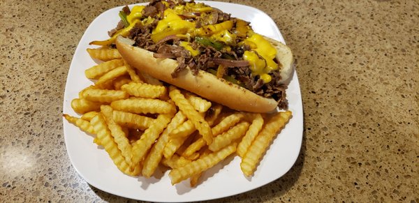 Philly Cheesesteak via So  Full Cafe