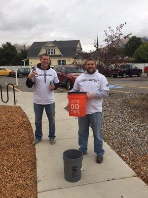 Helping out at the Whittier Center for the United Way's day of Service