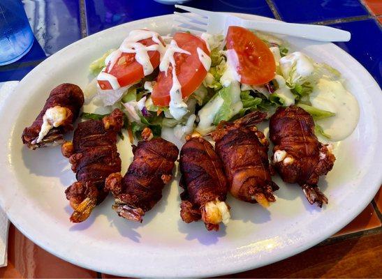 Cameron Shrimp Stuffed with Cheese / Camarones Rellenos De Queso