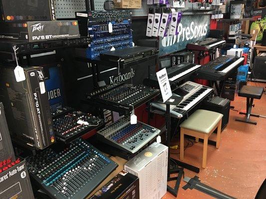 Mixers, Keyboards and PA