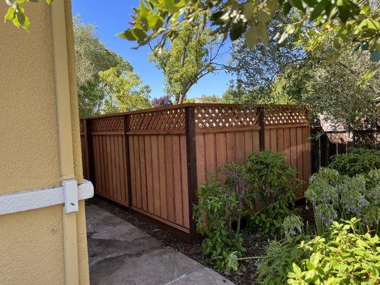 Redwood Residential Fence