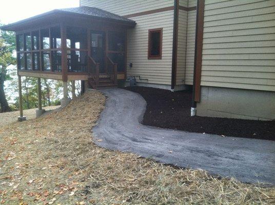 Stone dust pathway