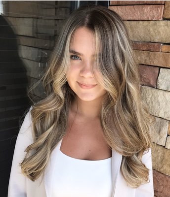 Balayage with soft root