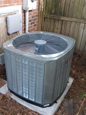 Trane heat pump installation