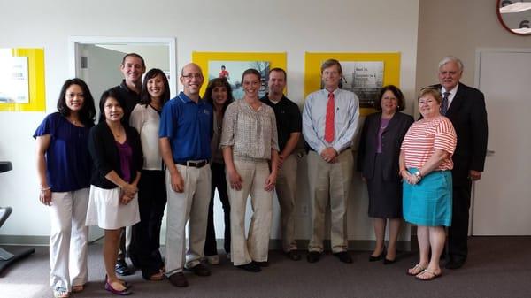 Staff and Senator Linda Greenstein, Mayor Peter Cantu and Peter Crowley