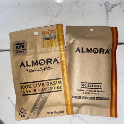 Live Resin Almora Cartridges, high potency, high quality and affordable.