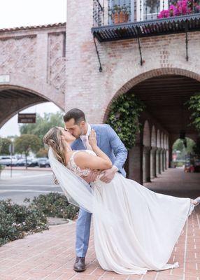 Our wedding day! Susie always has the background in mind and it pays off every time!