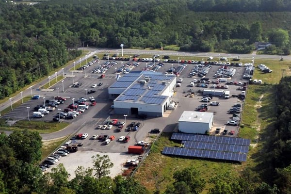 Solar array because we care about the environment