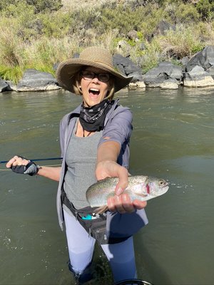 Diana w/a rainbow trout.