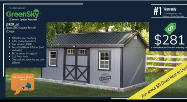 Affordable sheds