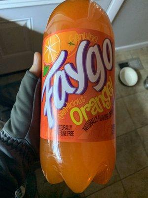 Faygo orange pop!