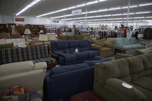 We have tons of high quality, gently used furniture in stock.