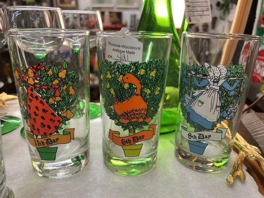 12 days of Christmas glasses