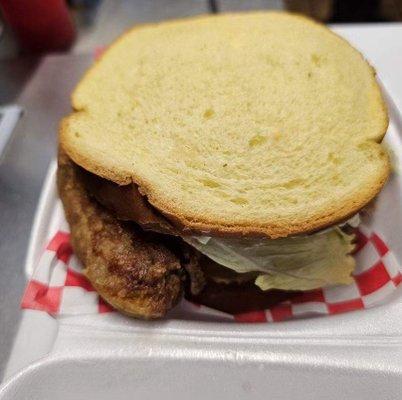 Crispy Porkchop sandwich