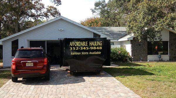 20 yard dumpster for house clean out