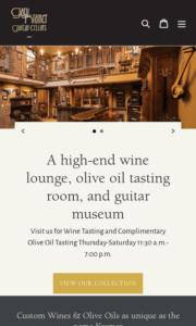 Website designed for Gary Kramer Guitar Cellars