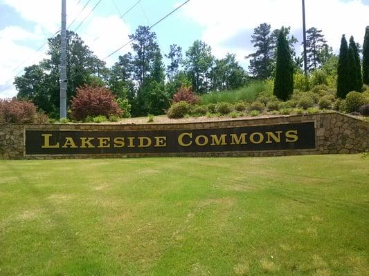 Just look for the Lakeside Commons sign, and you've found us!