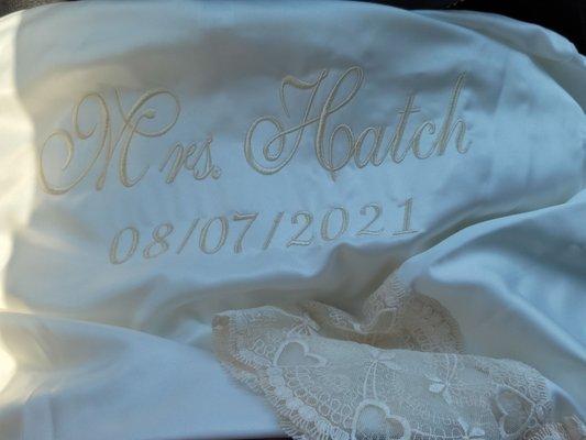 Wedding robe, came out BEAUTIFUL ‍