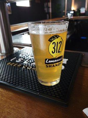 Half & Half - Some Pilsner draft from Berkeley & 312 Lemonade Shandy