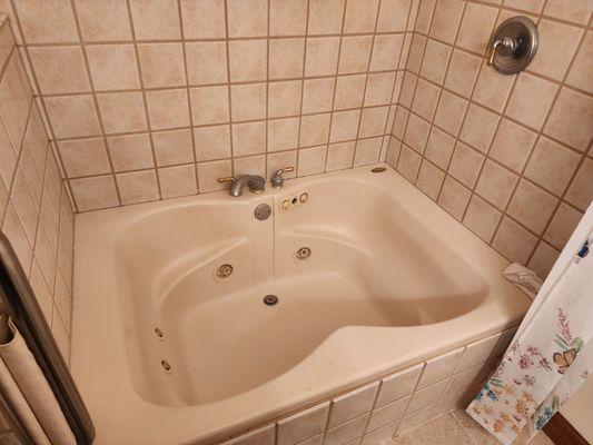 Jacuzzi tub in the bathroom.