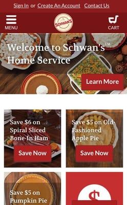 Schwan's Food - available through an online, easy-to-use app