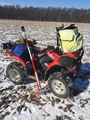 The quickest way around a large job site.