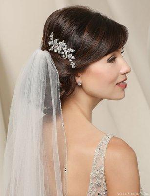 We have a great collection of headpieces and veils in store.