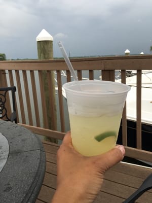 Party deck seating by the water!