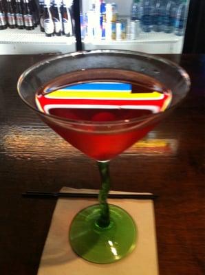 Watermelon martini is perfect on a hot summer night