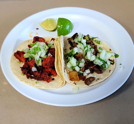 Chorizo and Al Pastor Tacos