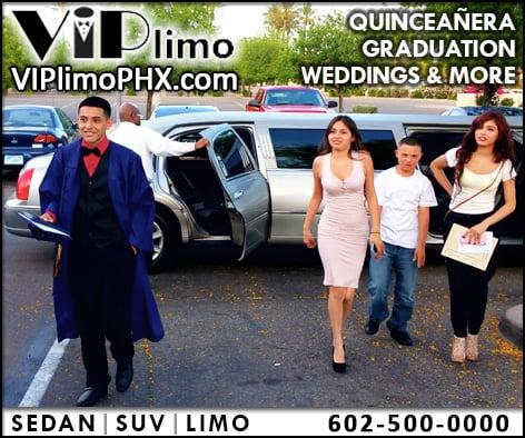 VIP Limo Dropping off at Quinceanera.