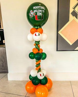 Balloon bouquet to celebrate entering UM