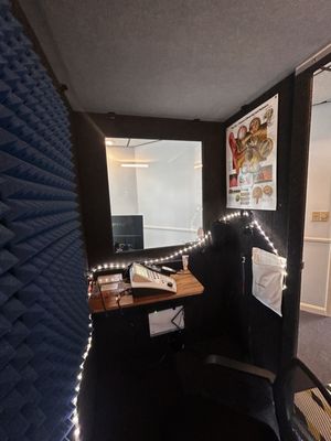 Another peek inside the sound booth