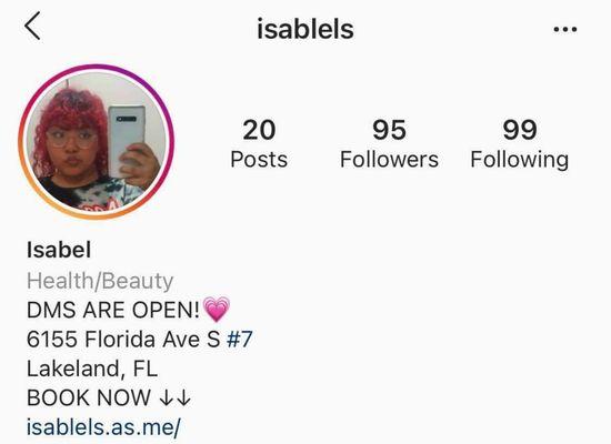 Follow on Instagram for more updates and sales @isablels