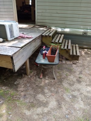 Replace deck and stairs