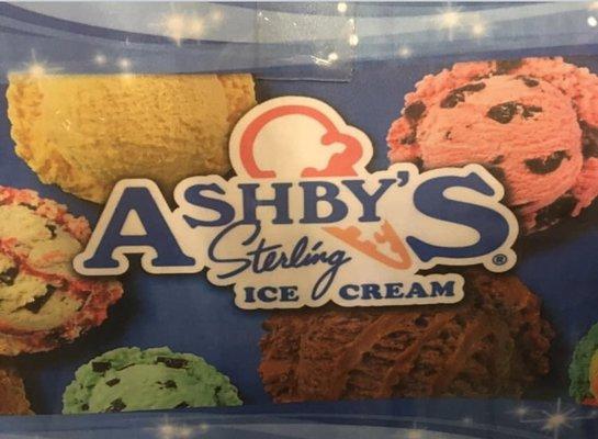 We now offer Ashby's Ice Cream