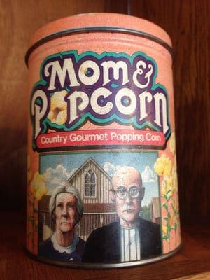 Mom & Popcorn. Vintage popcorn.