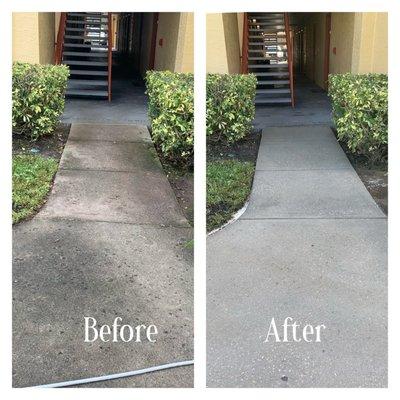 Apartment breezeways and stairway cleaning